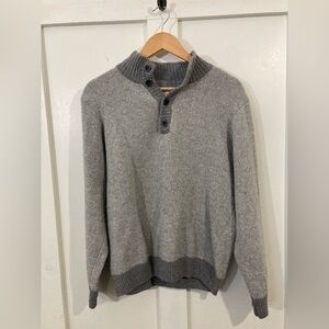 LUCA Nobili Made in Italy Wool blend sweater Large mock neck long sleeve